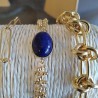 Adjustable bracelet Carmen lapis lazuli (Viadoli)