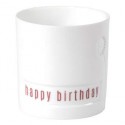 Little porcelaine tealight Happy Birthday (Räder)