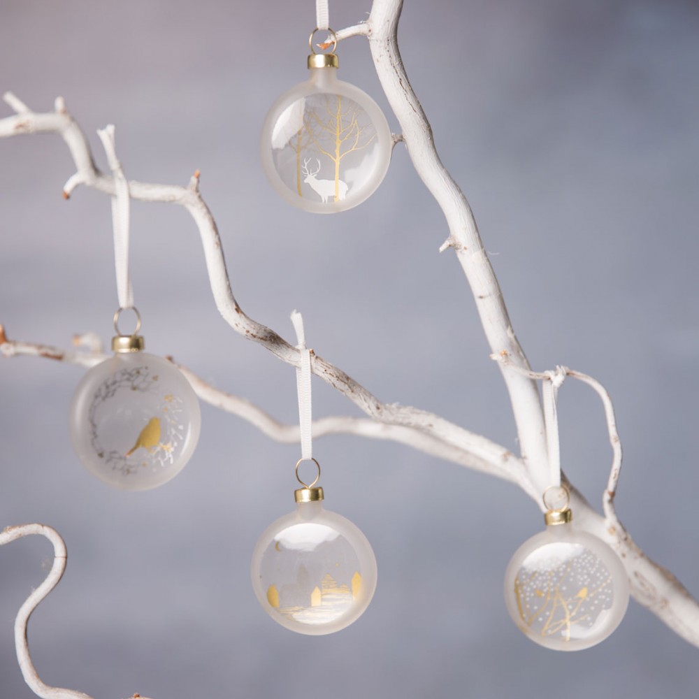 64 Mini Boules De Noël Multicolores - Diamètre 16 Mm - Avec Fil Doré De 10 M - Décorations Pour Sapin, Couronnes, Bricolage - Idéal Fêtes Et DIY