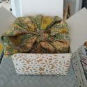 Perfumed Furoshiki Liberty yellow & green, Tonka JMGP