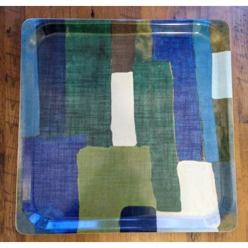 Square tray Archi blue (Lalie Design)