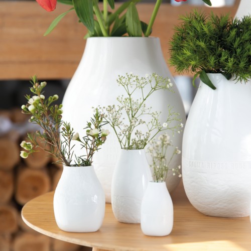 Set of 3 little vases porcelain, Poésie (Räder)