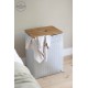 Laundry basket Grand superb 60, ice grey (Handed by)