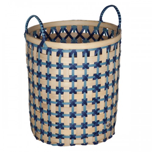 Basket bamboolastic bleu (Handed By)