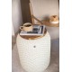 Halo bedside table, cream white (Handed By)