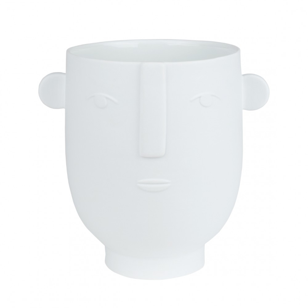 Cache-pot visage en porcelaine, Flora (Räder)