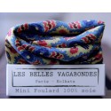 Small square silk scarf , Marrakech yellow (Les Belles Vagabondes)