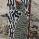 Echarpe en laine, Mbulu marine (Les Belles Vagabondes)