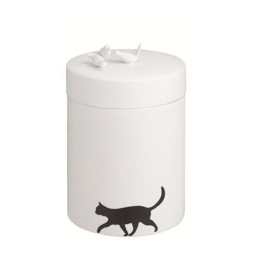 Porcelain poetic box, Cat and birds (Räder))