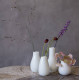 Set of 4 mini vases porcelain white (Räder)