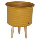 Basket for plant Up mid, mustard yellow (Handed By)