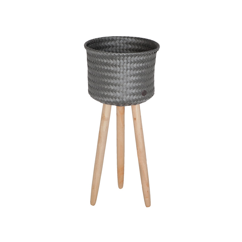 Basket for plant up high, dark grey (Handed By)