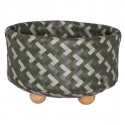 Basket with round base, Green (Handed By)