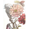 Carte Coiffure aux Dahlias (Vanilla Fly)