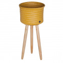 Basket for plant up high, mustard yellow (Handed By)