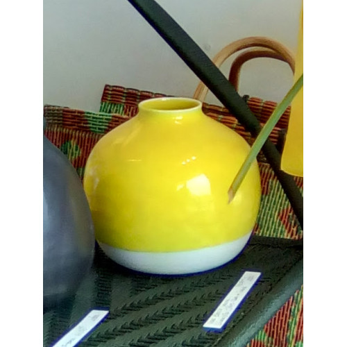 Vase Nèfle jaune citron (Jars Céramistes)