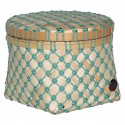 Bamboolastic basket box, Stone green (Handed By)