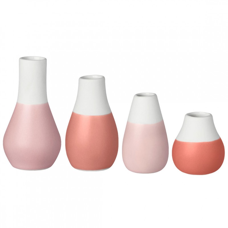 Set of 4 mini vases Orange (Räder)