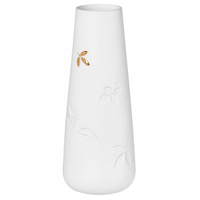 Porcelain vase Midle, gold leaf (Räder)
