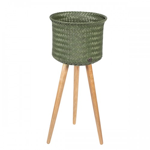 Basket for plant Up high, dark khaki green (Handed By)