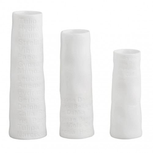 Set of 3 little vases porcelain, Poésie (Räder)