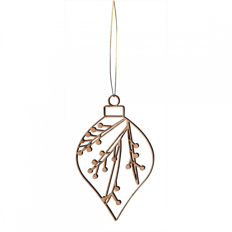 Winter wooden ornament, Winterberry (Räder)