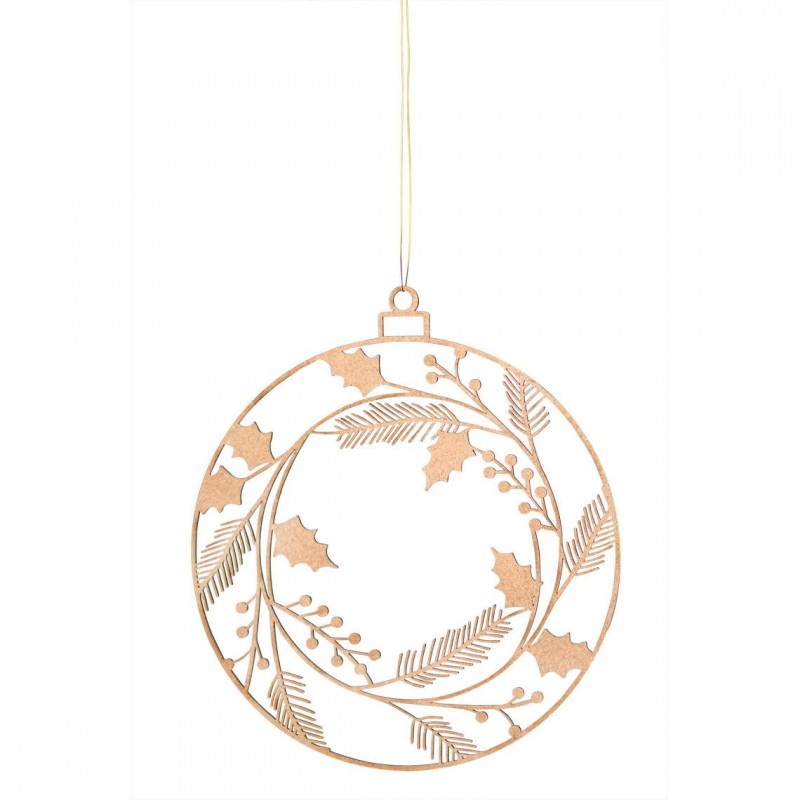 Wooden ornament,Winter wreath (Räder)