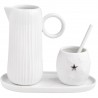 Sucrier et pot à lait en porcelaine (Räder)