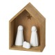Petite crèche en bois et porcelaine Nativité (Räder)