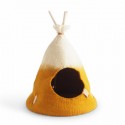 Maison pour chat, Tipi Jaune (Aveva Design)