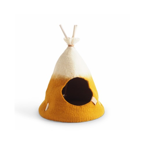 Tipi pour chat, Yellow (Aveva Design)