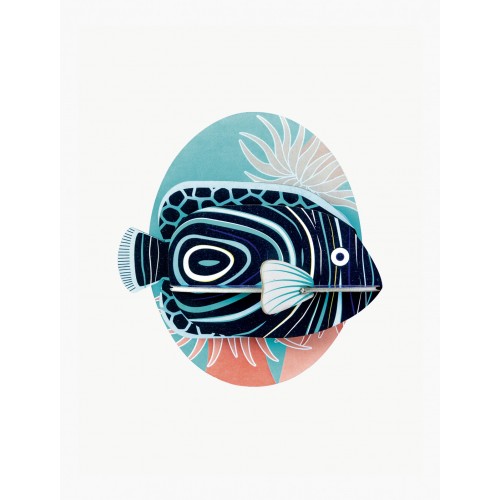 Wall totem little fish, Emperor fish (Studio ROOF)