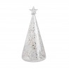 Sapin de Noël verre lumineux, Etoiles argentées (Räder)