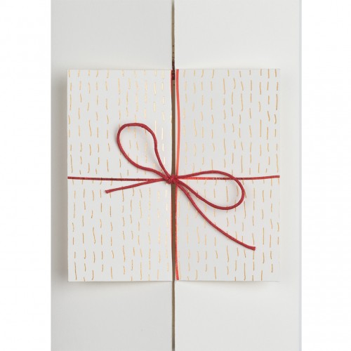 Christmas card folding, Present (Räder)