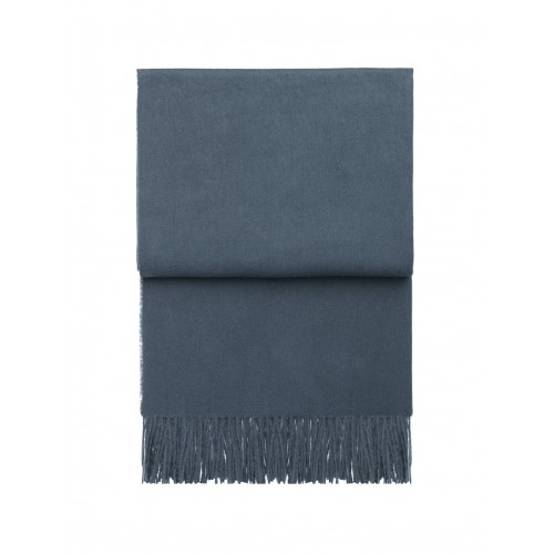 Plaid en laine, Classic uni bleu gris (Elvang Denmark)