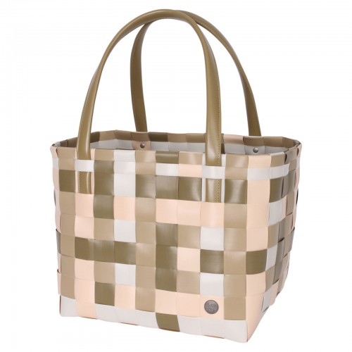 Shopper basket Color block Mix hunting green (Handed By)