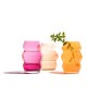 Vase in crystal glass, Muse rubine (Fundamental Berlin)