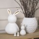 Set de lapins en porcelaine, blancs (Räder)