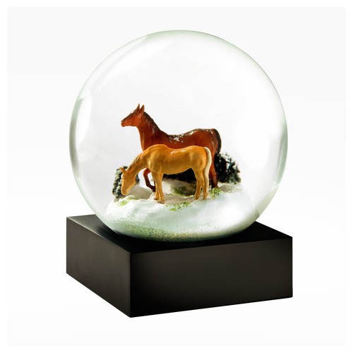 Snow globe, couple of horses (Cool Snow Globes)