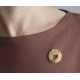 Magnetic brooch, gold curves (Tout Simplement)