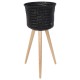Basket for plant Up high black (Handed By)