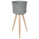 Basket for plant Up hign, eucalyptus grey (Handed By)