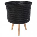 Basket for plant up mid, black (Handed By)